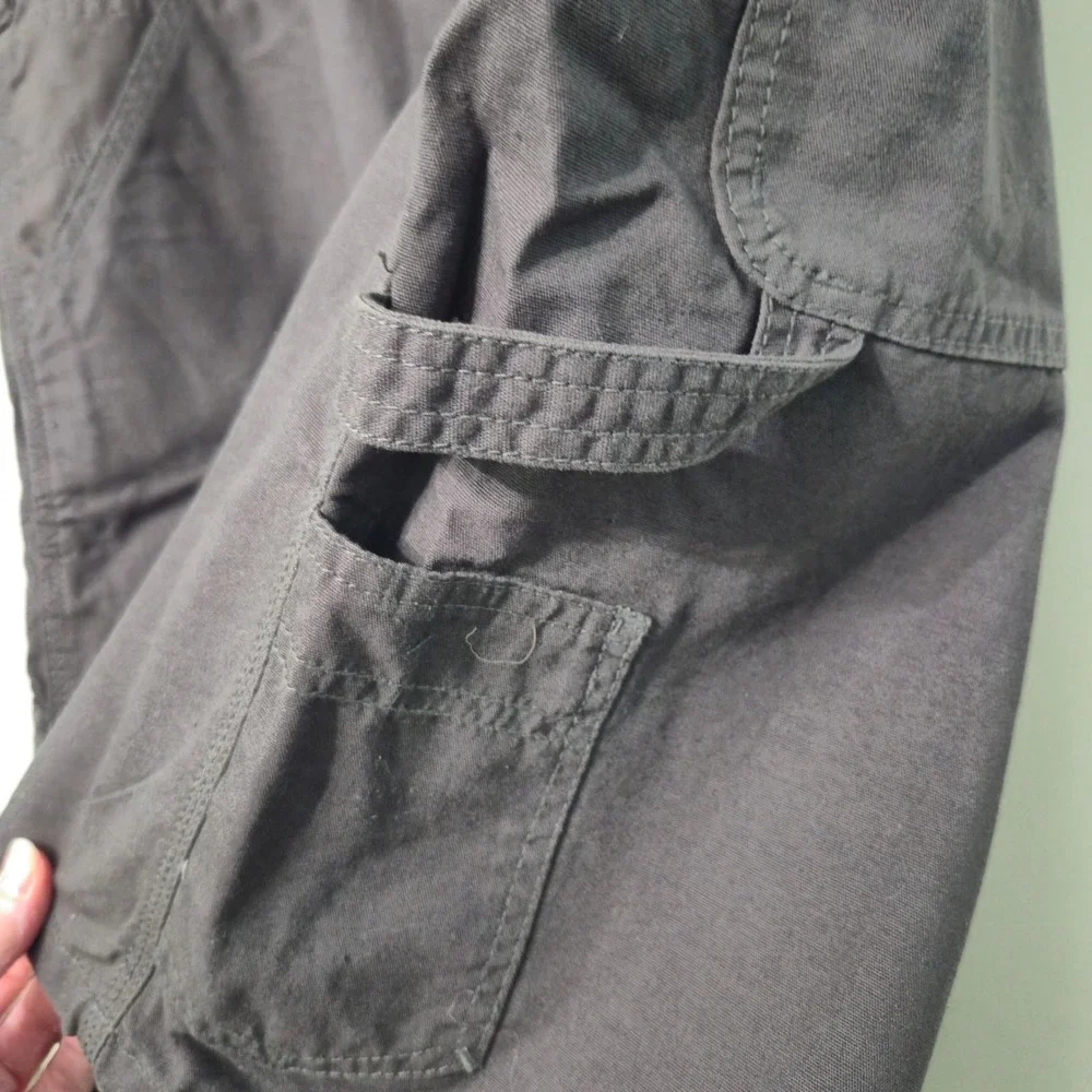 Wolverine Mens Carpenter Shorts Gray Cotton Canvas Utility Work Shorts Size 42
